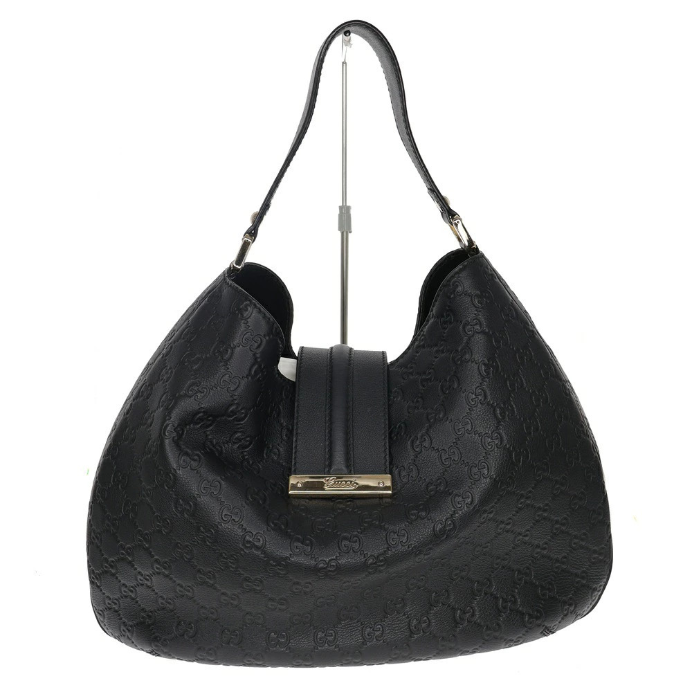 Gucci Hobo Bag Guccissima Black